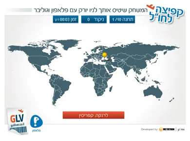 גוליבר ופלאפון — משחק על המפה — מסך מהפרויקט (2)