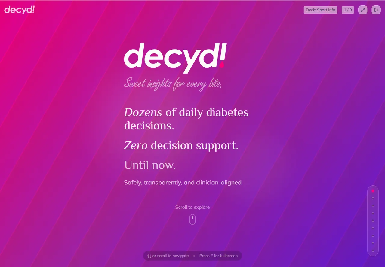 שער מצגת Decyd.